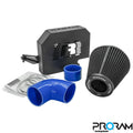 RamAir Performance Pleated Induction Kit for MK2 Focus ST with ECU Holder - Blue Hoses
