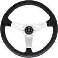 Nardi Deep Corn Perforated Leather Steering Wheel Grey Stitching Satin Spokes 350mm - CDMSPORT