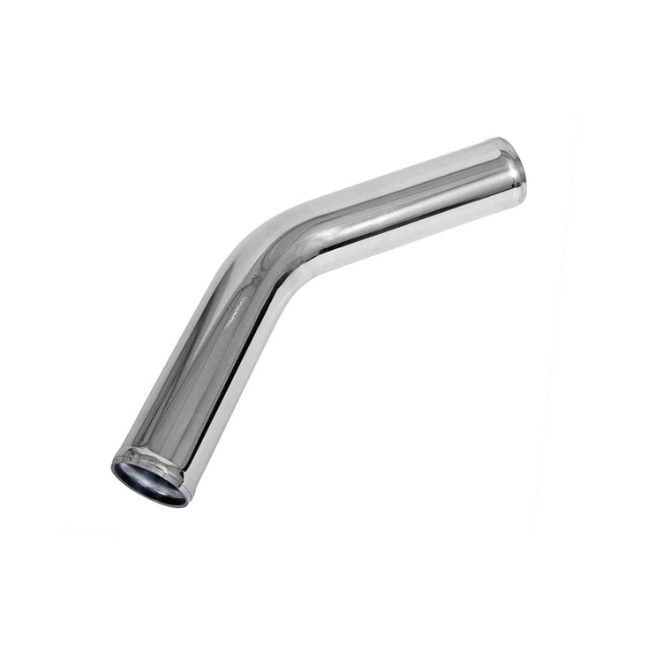 Aluminum Polished Tube Bend 3" 45°