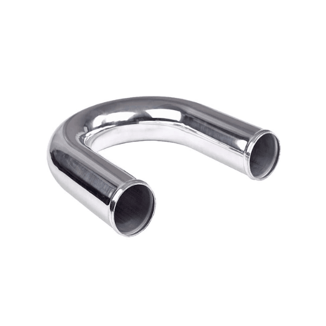 Aluminum Polished Tube Bend 2" 180°