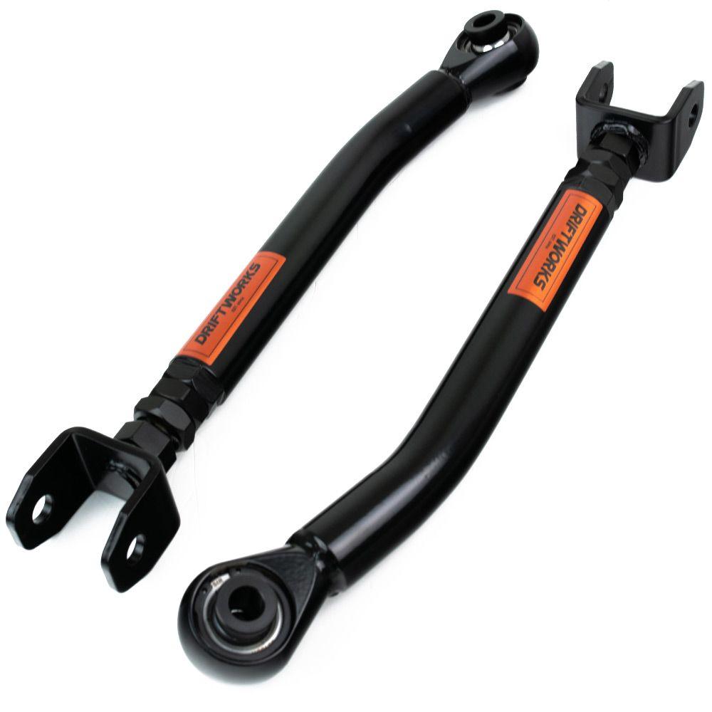 Driftworks Nissan Skyline R34 GTR/GTST Adjustable Kinked Rear Toe Control Arms - CDMSPORT