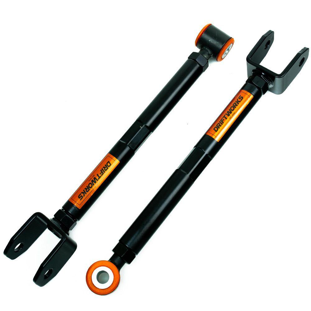 Driftworks Nissan Skyline R34 GTR/GTST Adjustable Rear Toe Control Arms (Polybush) - CDMSPORT