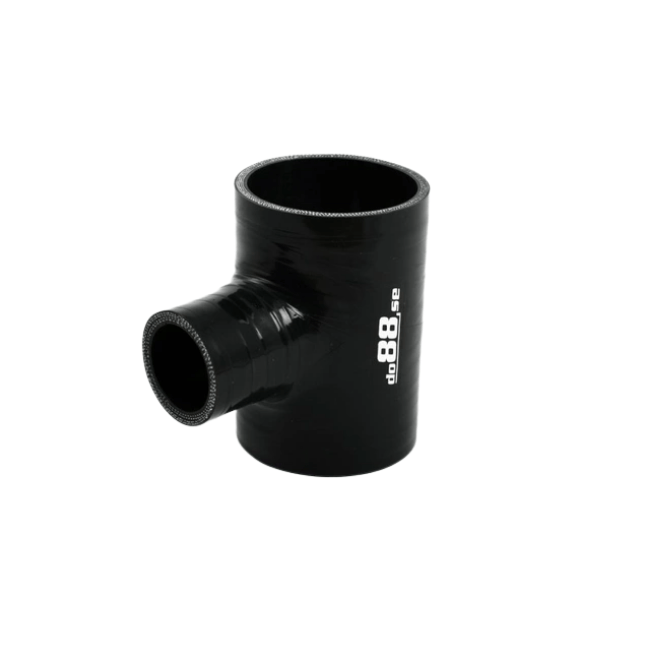 Musta silikoniletku - T 3'' + 1.25'' (76+32 mm)