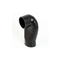 Silicone Hose Cobra Head Black - 4"
