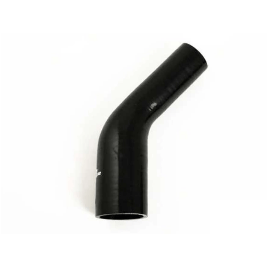 Silikoniletkun supistajakulmaputki, musta - 45 astetta 2.25 - 3'' (57 - 76mm)