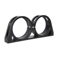 SPD Billet Double Bracket Fuel Filter/Pump Holder - 60mm - Black