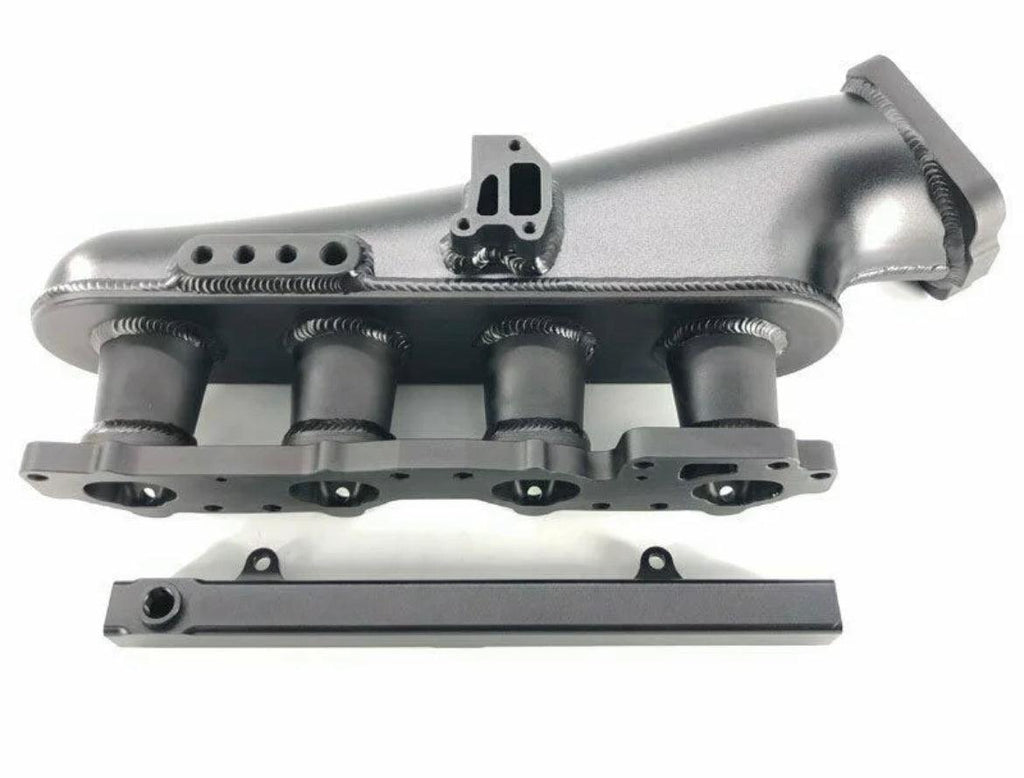 CDM Nissan S13 S14 S15 SR20DET -imusarjan plenum kaasuläppärungolla ja polttoainekiskolla