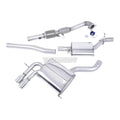 Milltek Audi A3 2.0T FSI quattro 5-ovinen SportBack 2004-2012 turbo-back-pakoputkisto Hi-Flow Sports Cat -katalysaattorilla