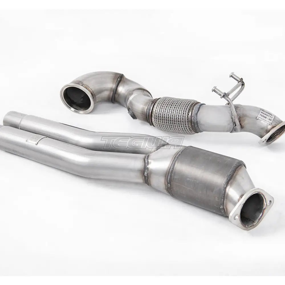 Milltek Audi RS3 Sedan 400PS (8Y MQB EVO) - Ei-OPF/GPF-mallit 2022-2023 Suuri putkikoko Downpipe ja Hi-Flow Sports Cat pakoputkisto