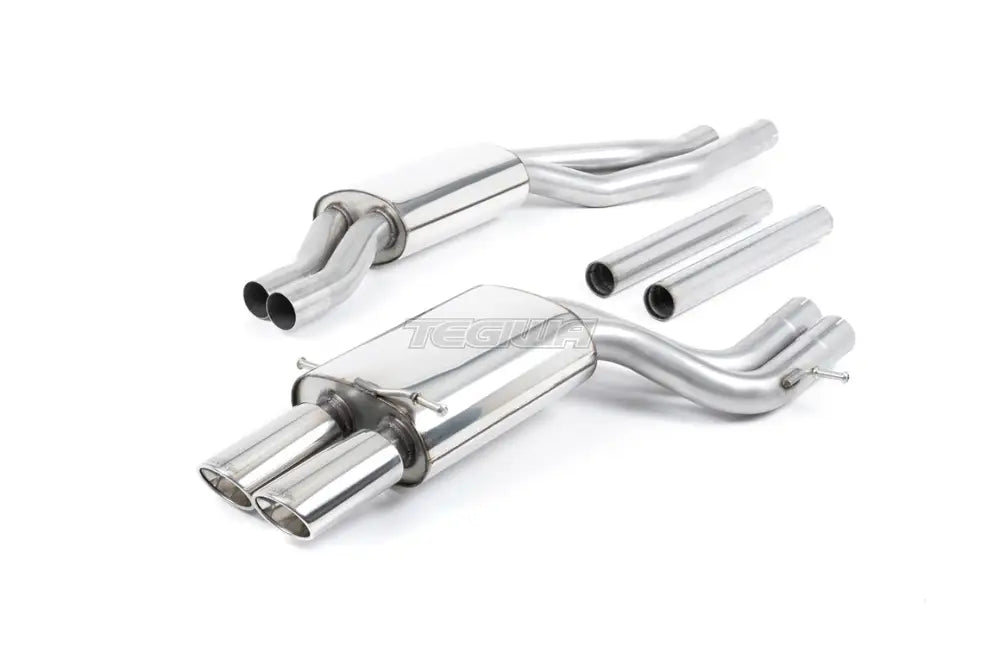 Milltek Audi RS4 B5 V6 Bi-Turbo Avant 2000-2002 Cat-back-pakoputkisto - Resonoitu