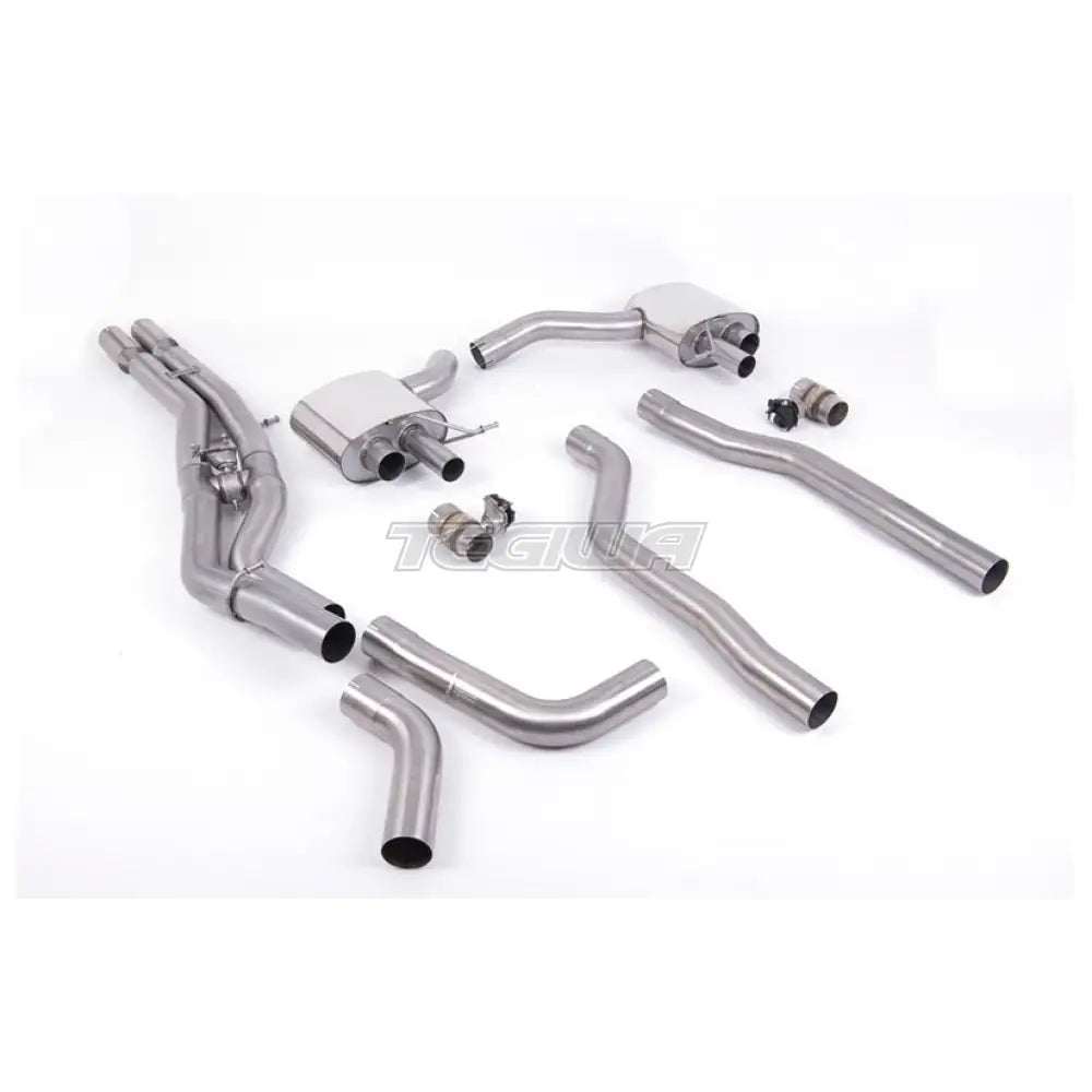Milltek Audi RS6 C8 4.0 V8 bi-turbo (ei-OPF/GPF-mallit – USA/ROW-mallit) 2020-2023 Cat-back-pakoputkisto