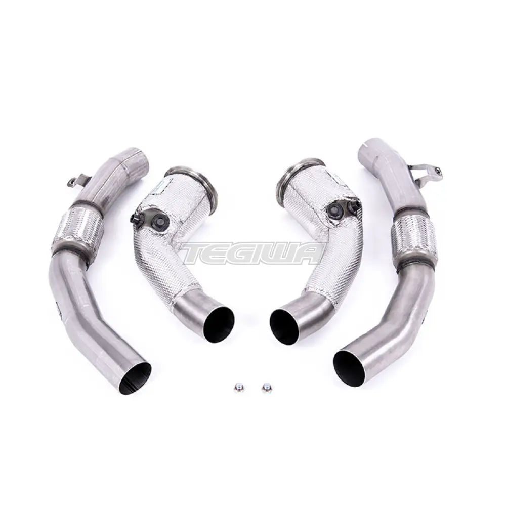 Milltek Audi RS7 C8 4.0 V8 bi-turbo (Non OPF/GPF US/ROW Models) 2019-2023 Large-bore Exhaust Downpipes and Cat Bypass Exhaust Pipes Exhaust - Fits Milltek System