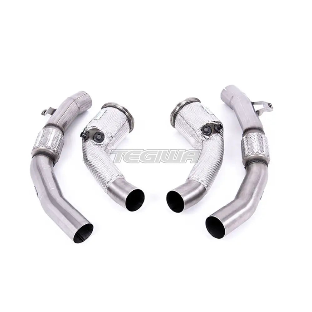 Milltek Audi RS7 C8 4.0 V8 kaksoisturbo (OPF/GPF-mallit) 2019-2023 Suurihalkaisijaiset Downpipet ja Cat Bypass -putket – Milltek-asennus