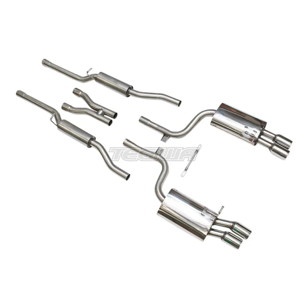 Milltek Audi S4 4.2 V8 quattro B7 Sedan, Avant & Cabriolet 2004-2009 Cat-back-pakoputkisto - Resonoitu