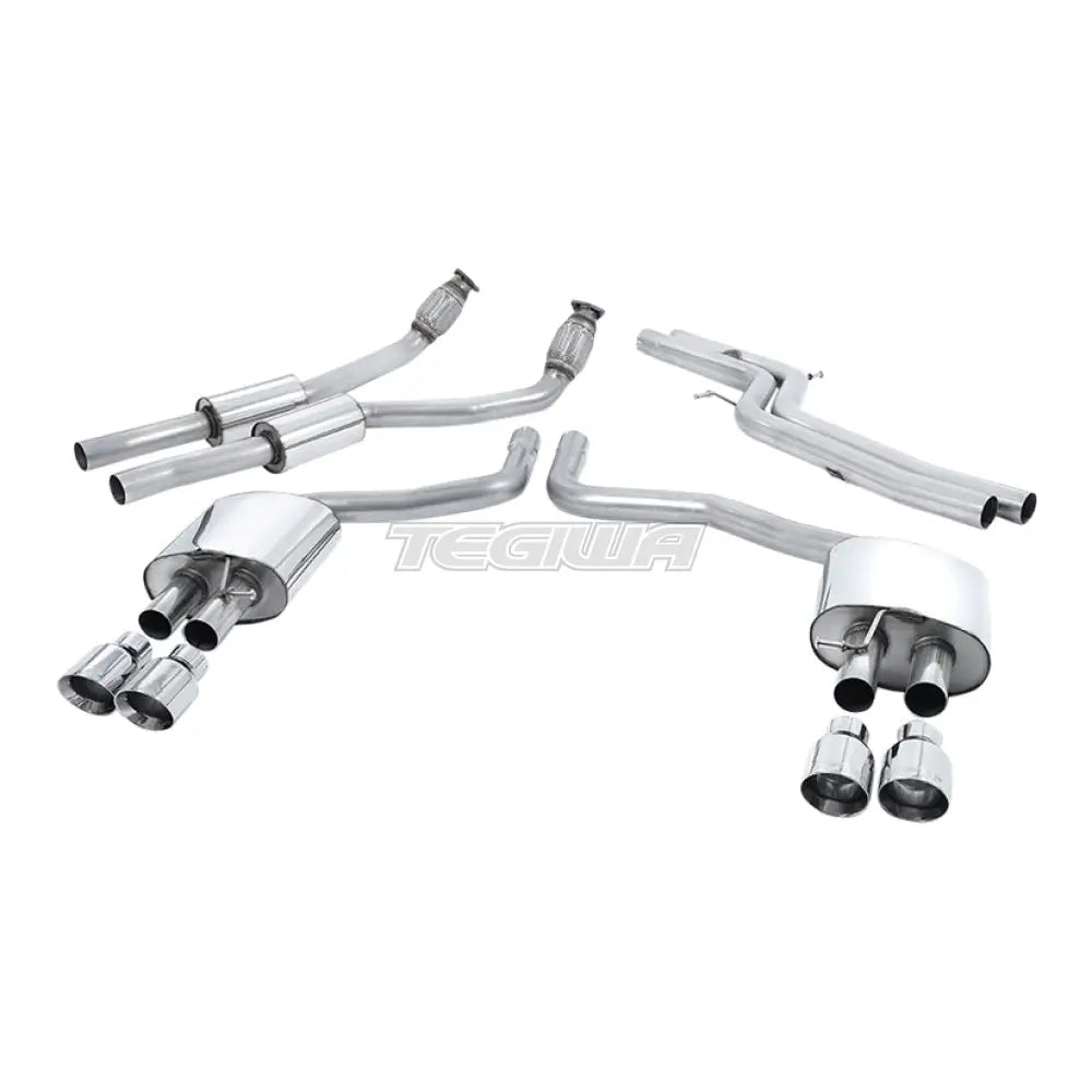 Milltek Audi S7 Sportback 4.0 TFSI quattro S tronic 2012-2018 Cat-back -pakoputkisto