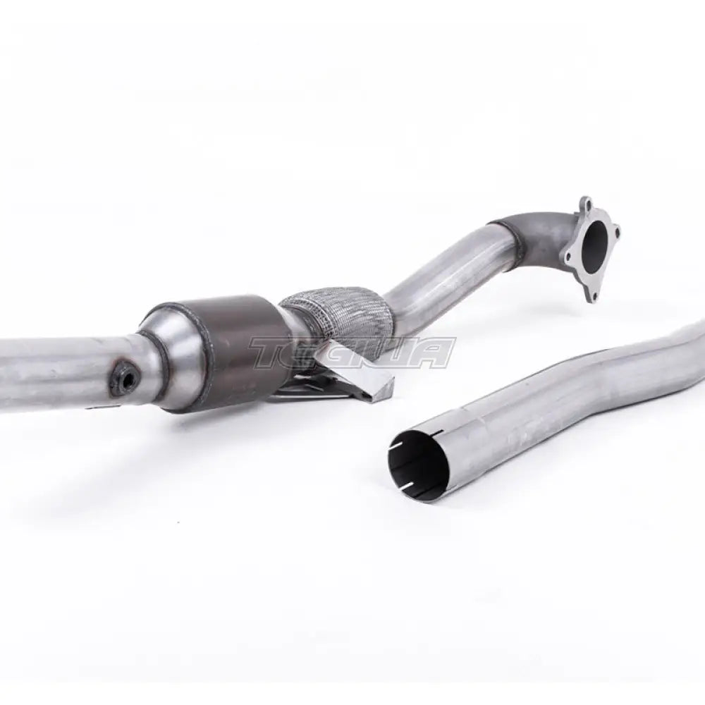 Milltek Audi TT Mk2 2.0 TFSi 2WD 2006-2011 Large Bore Downpipe ja Hi-Flow Sports Cat pakoputkisto