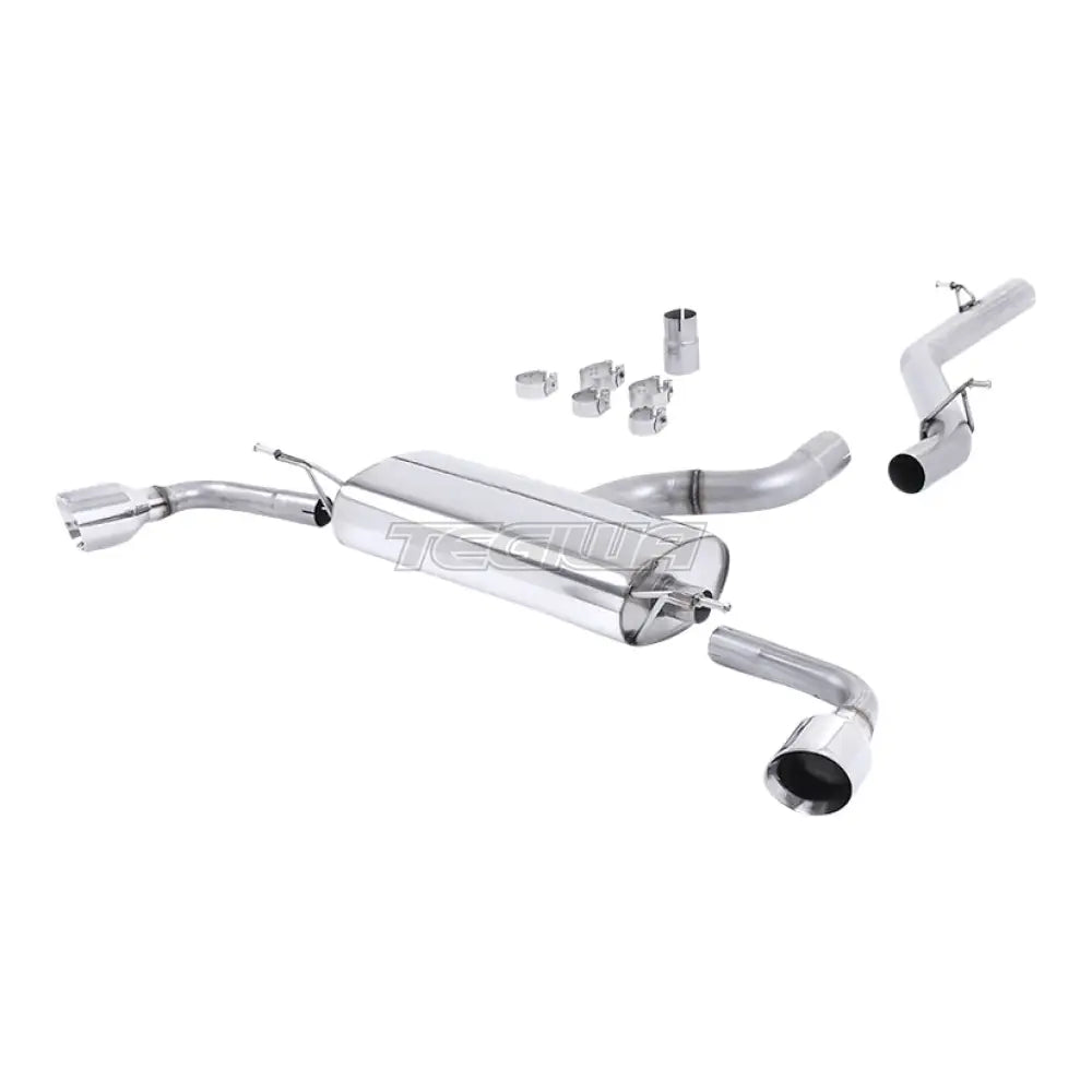Milltek Audi TT Mk2 3.2 quattro 2006-2010 Cat-back-pakoputkisto - ei-resonoitu - SSXAU257