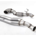 Milltek Audi TT Mk3 TTRS 2.5TFSI Quattro (ei OPF/GPF-malleissa) 2016-2023 Suuri downpipe-putki ja De-cat-pakoputkisto