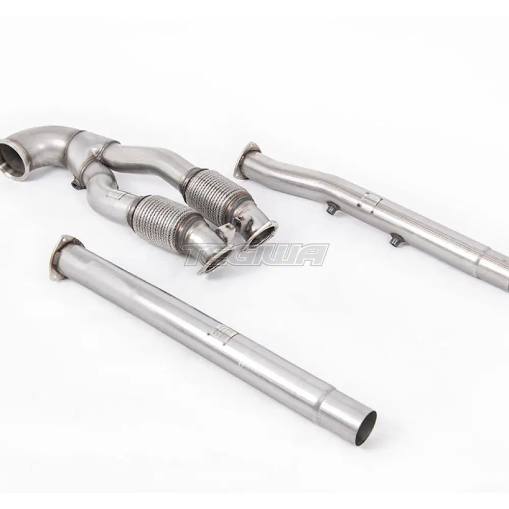 Milltek Audi TT Mk3 TTRS 2.5TFSI Quattro (OPF/GPF-mallit) 2019-2023 Suurihalkaisijainen Downpipe ja Katalysaattoriton pakoputkisto - SSXAU897