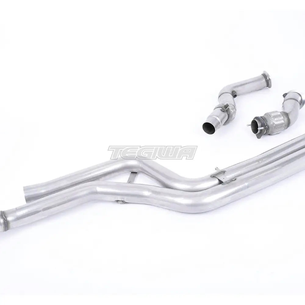 Milltek BMW 4-sarja F82/83 M4 Coupé/Cabriolet (vain ei-OPF-varustellut mallit) 2014-2018 isohalkaisijainen Downpipe- ja De-cat-pakoputkisto