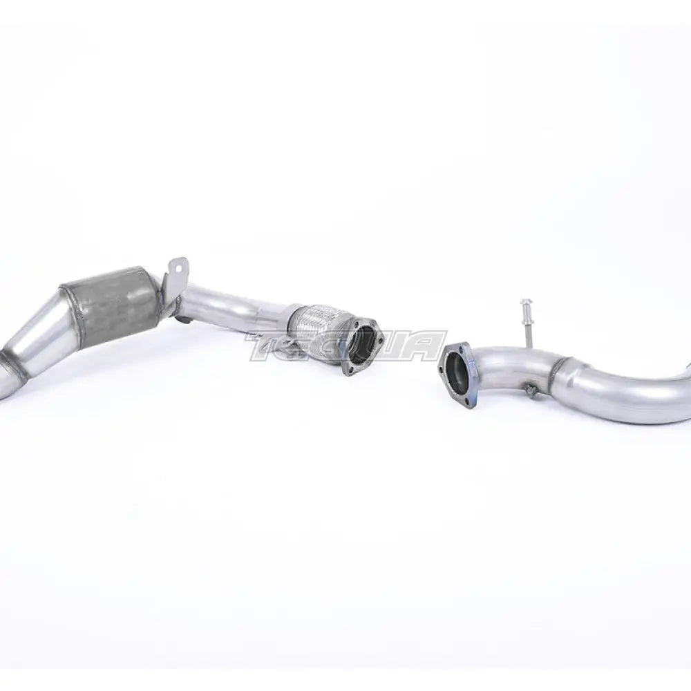 Milltek Ford Fiesta Mk8 1.0T EcoBoost ST-Line 3- ja 5-ovinen (vain OPF/GPF-suodattimettomat mallit) 2017-2019 Valettu Downpipe Race Cat -pakoputkella – Milltek-yhteensopiva