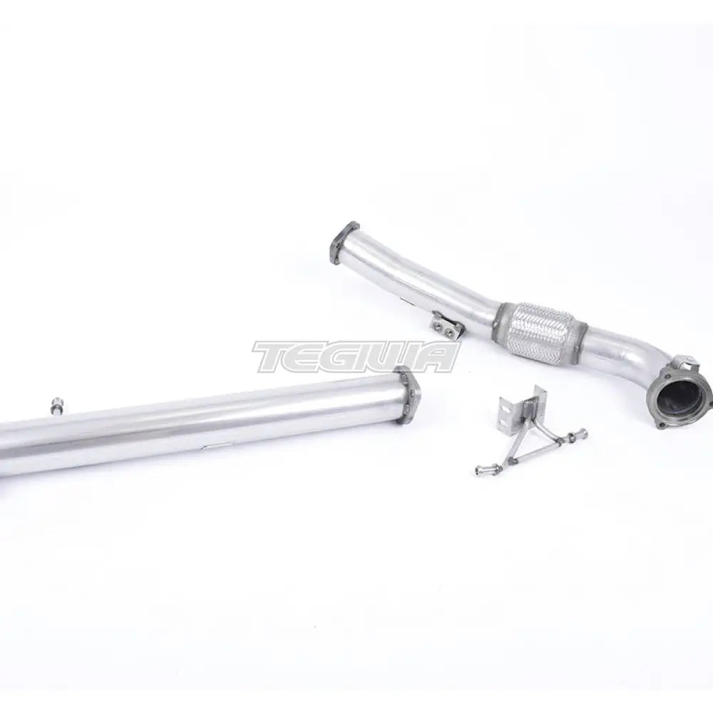 Milltek Ford Focus MK2 RS 2.5T 305PS 2009-2010 Suurihalkaisijainen Downpipe ja Katalysaattoriton Pakoputkisto