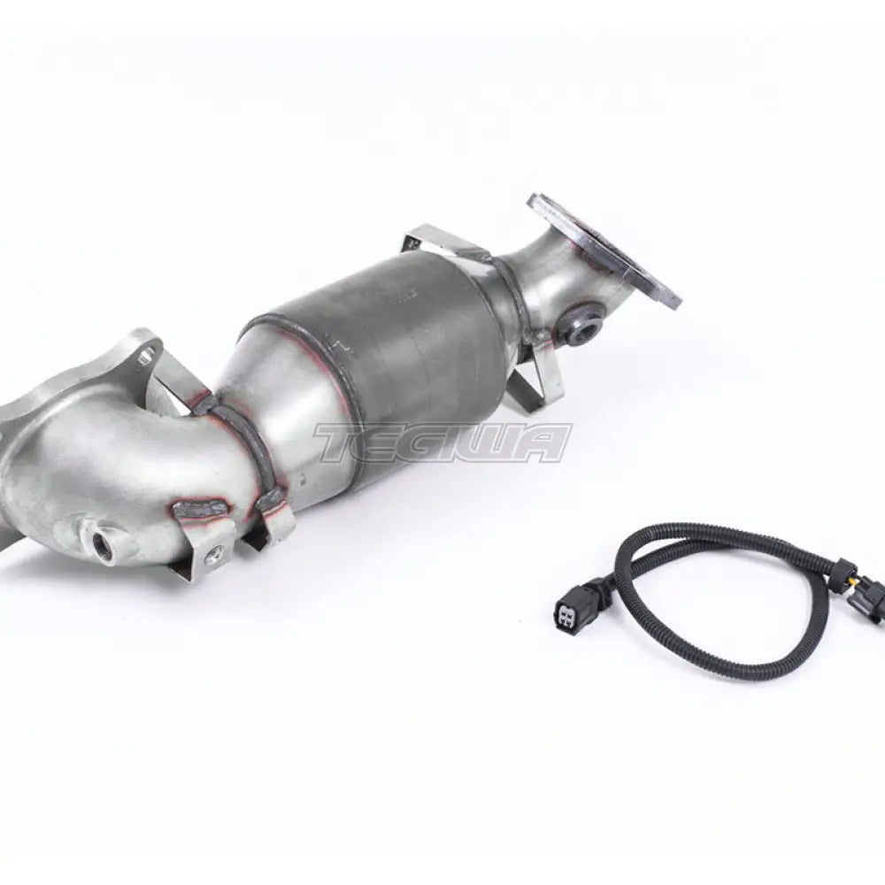 Milltek Honda Civic Type R FK2 ahdettu 2,0 litran i-VTEC (vain oikeanpuoleisella ohjauksella varustetut mallit) 2015-2017 valettu downpipe HJS High Flow -sportkatalysaattorilla