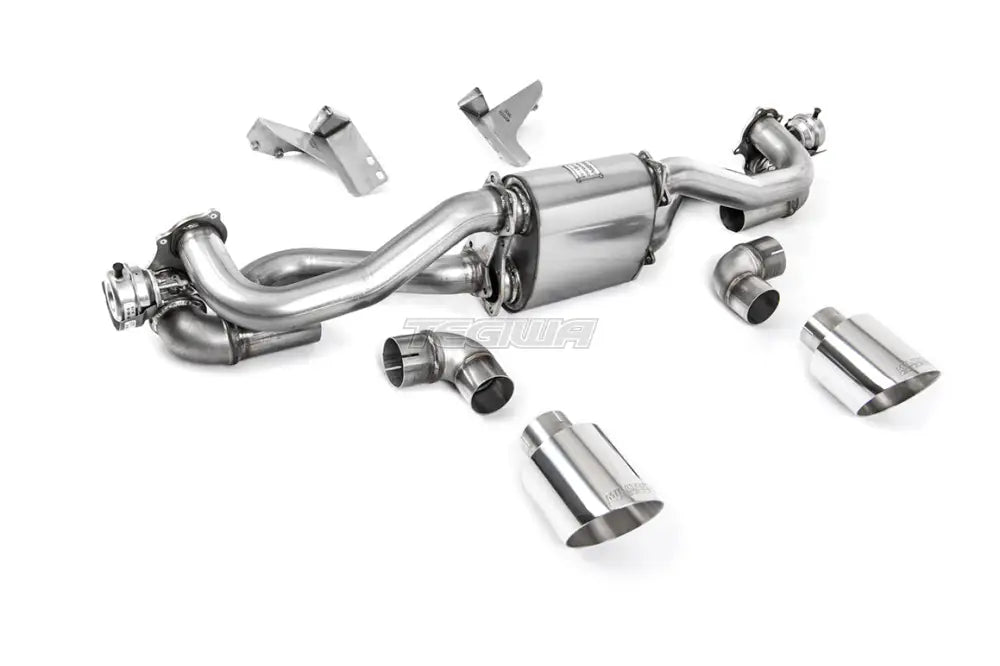 Milltek Porsche Cayman 718 GT4 4.0 (vain OPF/GPF-suodattimella varustetut autot – vain helmikuun 2020 jälkeen valmistetut autot) 2020-2023 hiukkassuodattimen jälkeinen pakoputkisto