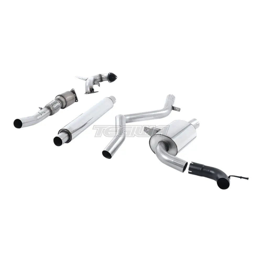 Milltek Renault Megane Renaultsport 250 ja 265 (mukaan lukien Cup) 2010-2017 Turbo-back-pakoputkisto Hi-Flow Sports Cat -katalysaattorilla - Resonoitu