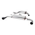 Milltek Volkswagen Golf Mk6 GTi 2.0 TSI 210 hv 2009–2013 Cat-back pakoputkisto – resonoitu, mustilla ulostuloilla