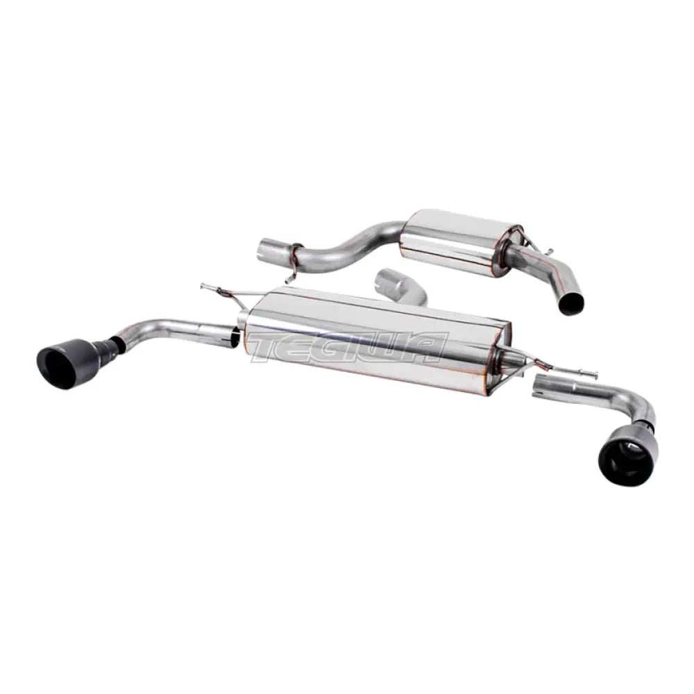 Milltek Volkswagen Golf Mk6 GTi 2.0 TSI 210 hv 2009–2013 Cat-back pakoputkisto – resonoitu, mustilla ulostuloilla