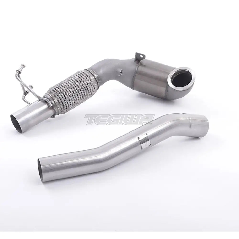 Milltek Volkswagen Golf MK7 GTi (sis. GTi Performance Pack, Clubsport & Clubsport S -mallit) 2013-2016 Isoputkinen Downpipe ja Virtausta Tehostava Sport-katalysaattoripakoputkisto - Sopii Milltek-järjestelmään - SSXVW261