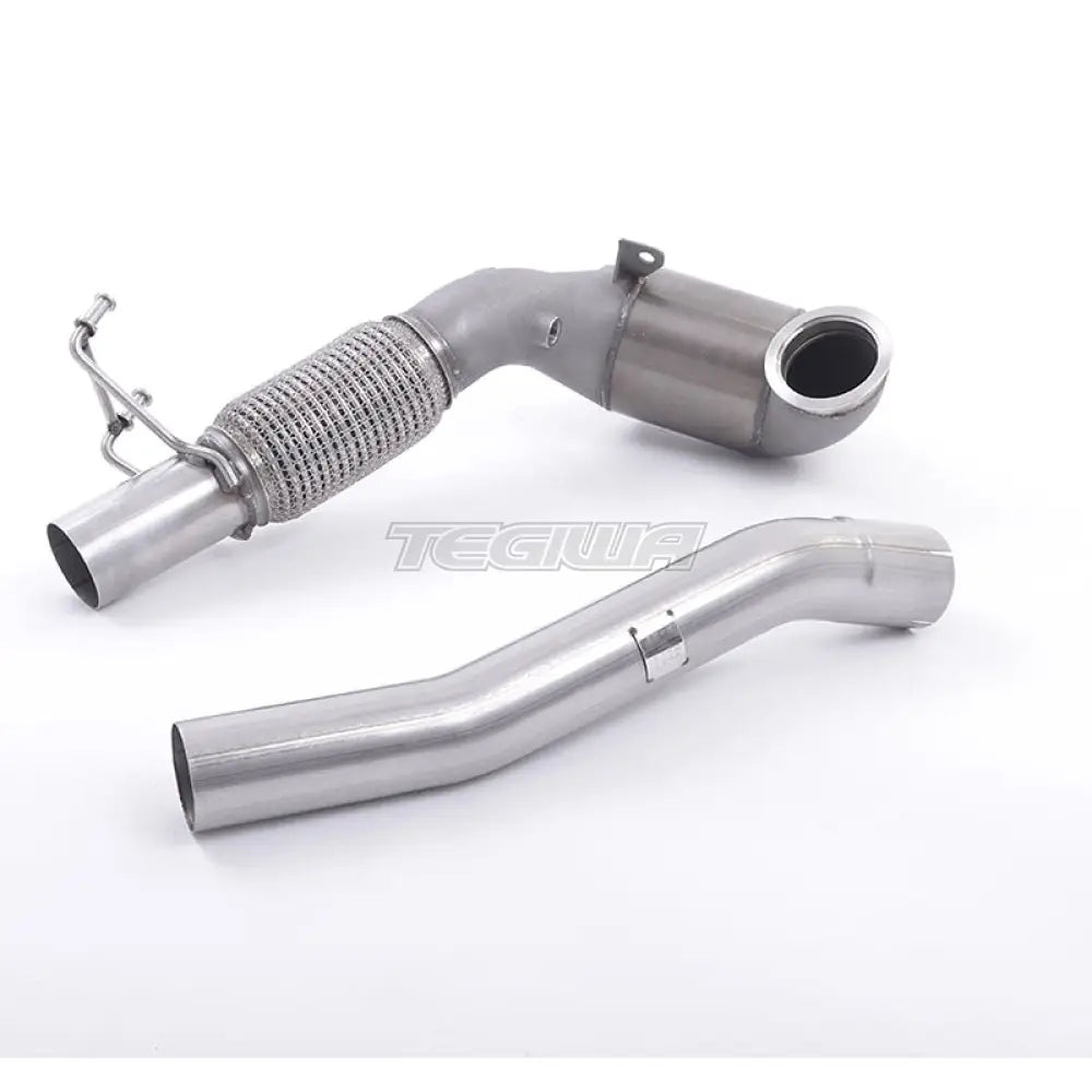 Milltek Volkswagen Jetta Mk7 (MQB) GLi 2.0T 2019–2023 Large Bore Downpipe and Hi-Flow Sports Cat Exhaust – 200 Race Cat Sopii Milltek-järjestelmän kanssa