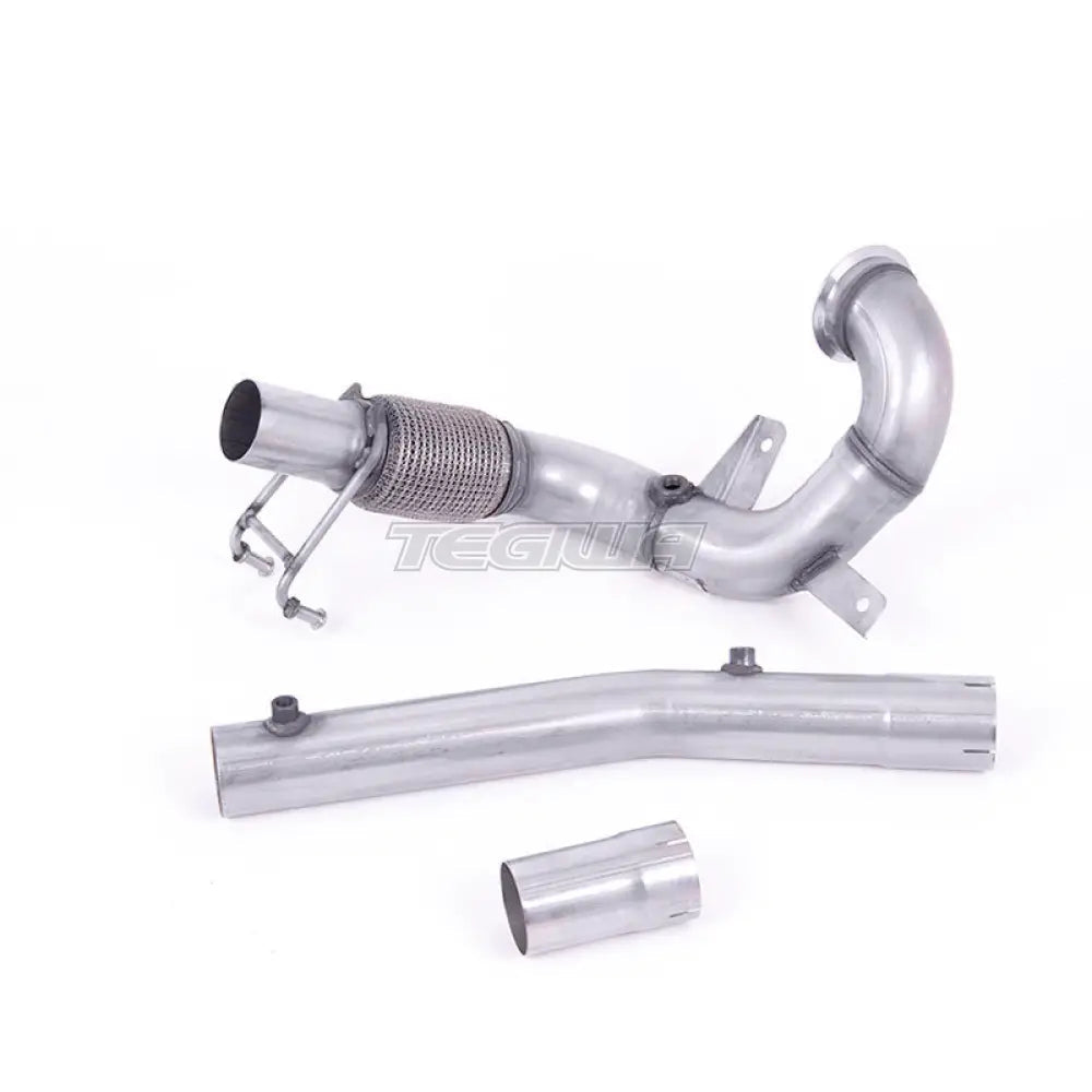 Milltek Volkswagen Polo GTI 2.0 TSI (AW 5-ovinen) - Vain GPF/OPF-mallit 2019-2021 Kookas Downpipe ja Katalysaattoriton pakoputkisto - Ei-resonoitu Sopii Milltek-järjestelmän kanssa - SSXVW561