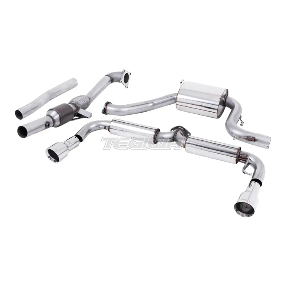 Milltek Volkswagen Scirocco R 2009-2016 Turbo-back mukaan lukien Hi-Flow Sports Cat -pakoputkisto - 3" - SSXVW138