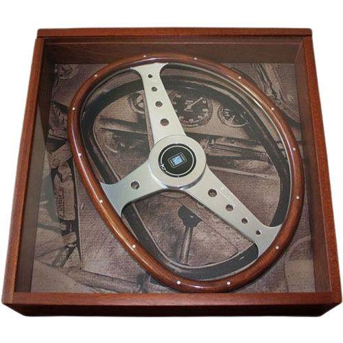 Nardi Bisiluro Wood Steering Wheel Satin Spokes 390mm Including Display Case - CDMSPORT